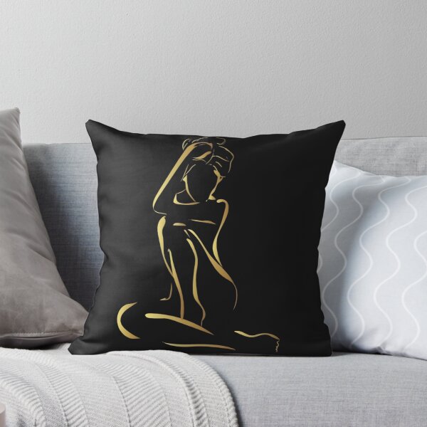 Item preview, Elegant Golden Line Art of a Woman designed and sold by DoveArtDesigns.
