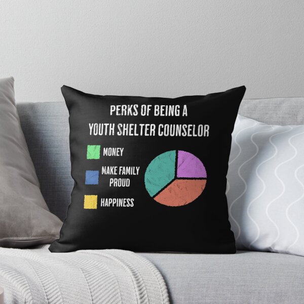 Item preview, Youth Shelter Counselor Job Perks Humor Chart designed and sold by d247.