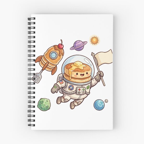 Item preview, Cosmic Pancake Astronaut – Cute Space Food Adventure designed and sold by Mellow Doodle Co..