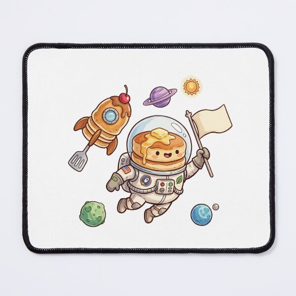 Item preview, Cosmic Pancake Astronaut – Cute Space Food Adventure designed and sold by Mellow Doodle Co..
