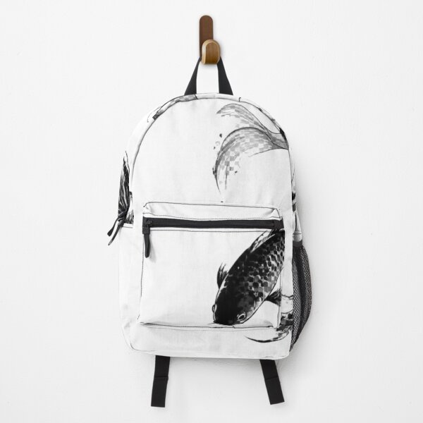 Item preview, Three Black and White Koi Fish Ink Art designed and sold by Avenuse style.