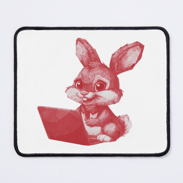 Item preview, Bunny with Notebook designed and sold by kinpirks.