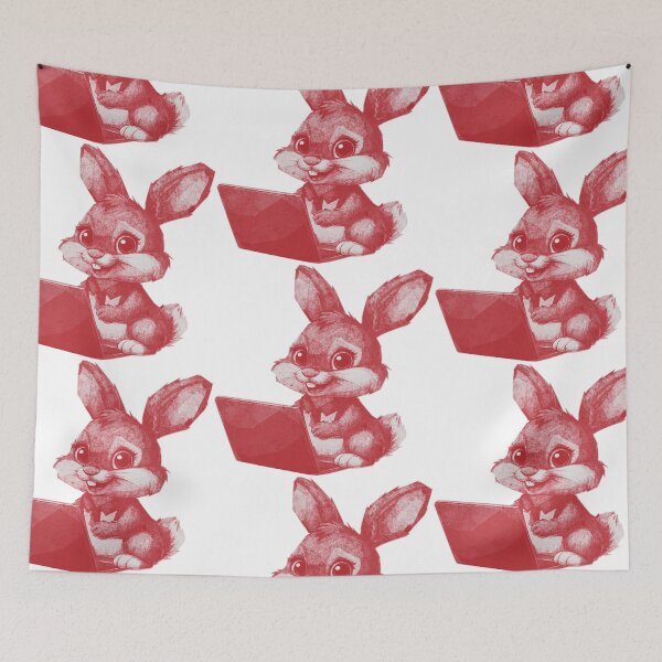 Item preview, Bunny with Notebook designed and sold by kinpirks.