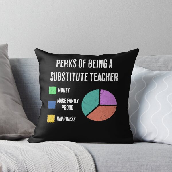 Item preview, Funny Substitute Teacher Perks Job Pie Chart designed and sold by d247.