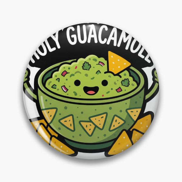 Artikelvorschau, Heilige Guacamole-Chip-Dip-Schüssel – Aufregender Essenswitz-Aufkleber entworfen und verkauft von NeonNerd Studio.