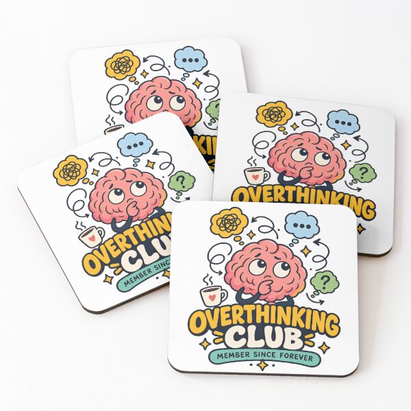 Item preview, Overthinking Club Member Since Forever Funny Overthinker designed and sold by Pixel & Ponder.