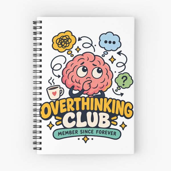 Item preview, Overthinking Club Member Since Forever Funny Overthinker designed and sold by Pixel & Ponder.