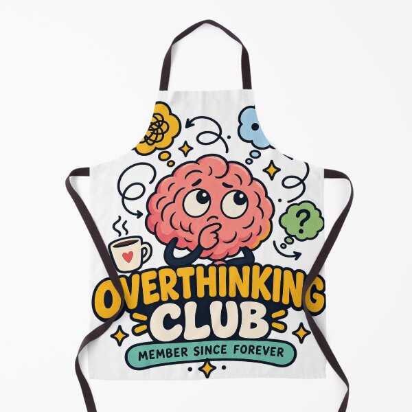 Item preview, Overthinking Club Member Since Forever Funny Overthinker designed and sold by Pixel & Ponder.