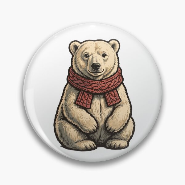 Item preview, Vintage Polar Bear Santa Shirt – Retro Winter Holiday Tee designed and sold by KERK Art and Design.