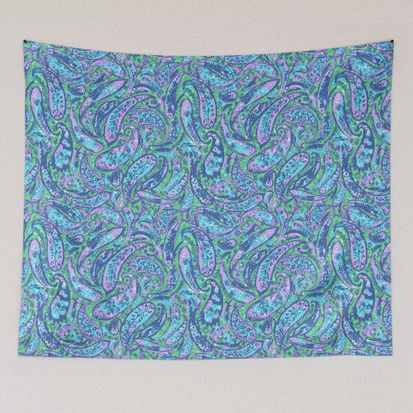 Item preview, Colorful boho shabby chick paisley pattern designed and sold by bokasin.