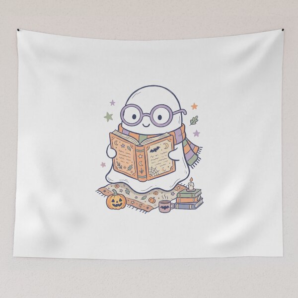 Item preview, Reading Spirits Cute Ghost Book Lover Halloween designed and sold by PANCOSS.