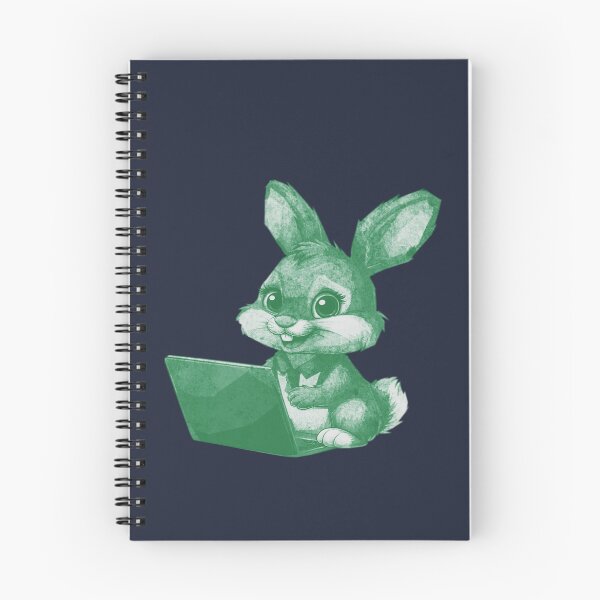 Item preview, Bunny with Notebook designed and sold by kinpirks.