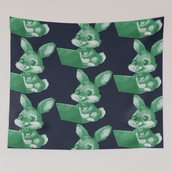 Item preview, Bunny with Notebook designed and sold by kinpirks.