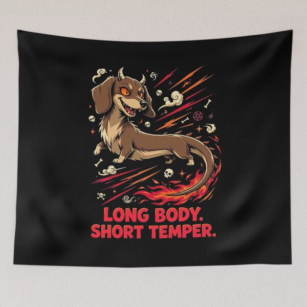 Item preview, Dachshund Demon With A Long Body And Short Temper designed and sold by Tong4130.