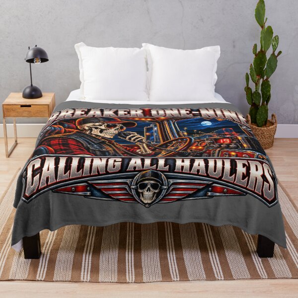 Item preview, Breaker One-Nine | Calling All Haulers | Skeleton Truck Driver CB Radio Art designed and sold by NomadForge.