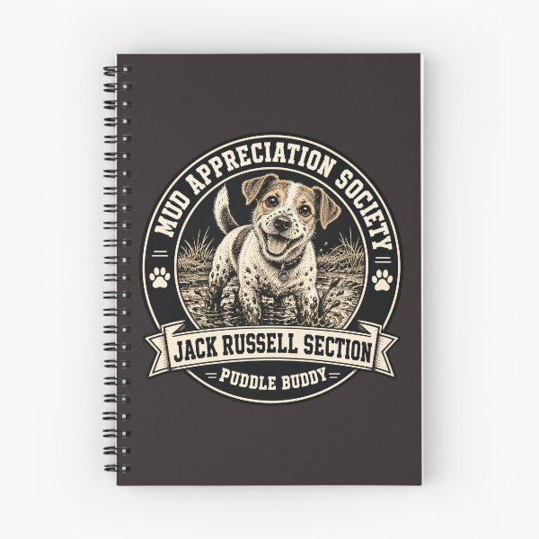 Item preview, Mud Appreciation Society - Jack Russell Section - Puddle Buddy/Funny Jack Russell Dog Badge Logo  designed and sold by Halejo68.