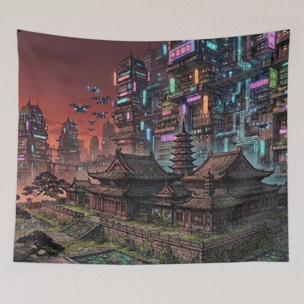 Item preview, Neon Dynasty Sanctuary designed and sold by Gheofast.
