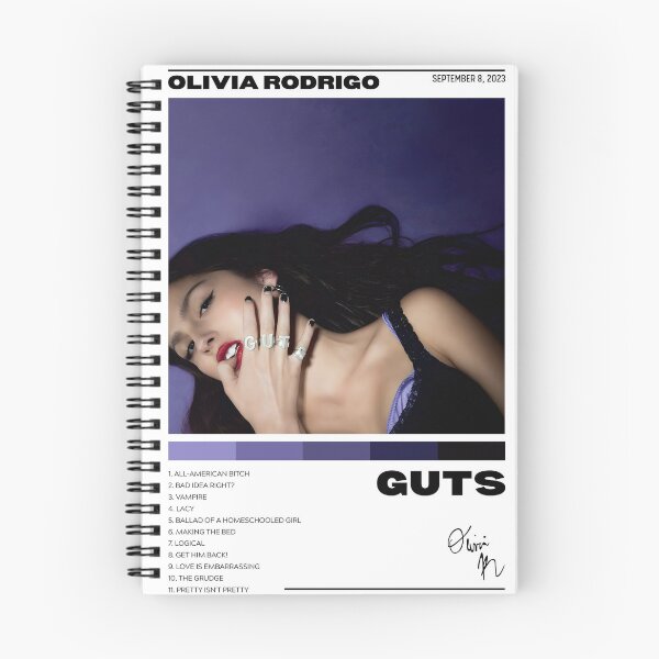 Aperçu de l'œuvre Liste des titres Olivia Rodrigo 2023 Affiche créée et vendue par kunamjaya707.