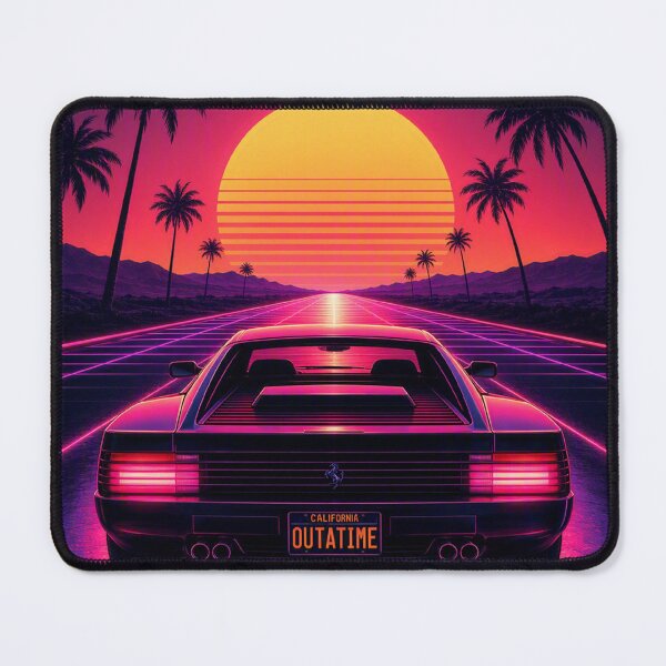 Item preview, Retro 80s Neon Sports Car Synthwave Sunset designed and sold by RetroWaveDesign.
