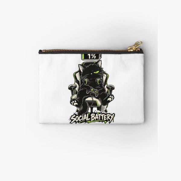 Item preview, Gamer Cat – Social Battery One Percent designed and sold by Univers-shop.