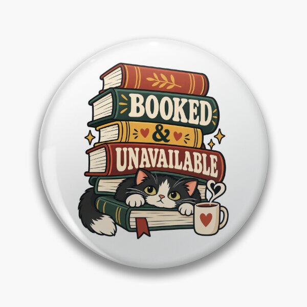 Item preview, Booked & Unavailable – Cute Reading Cat Design designed and sold by InspireHerTribe.