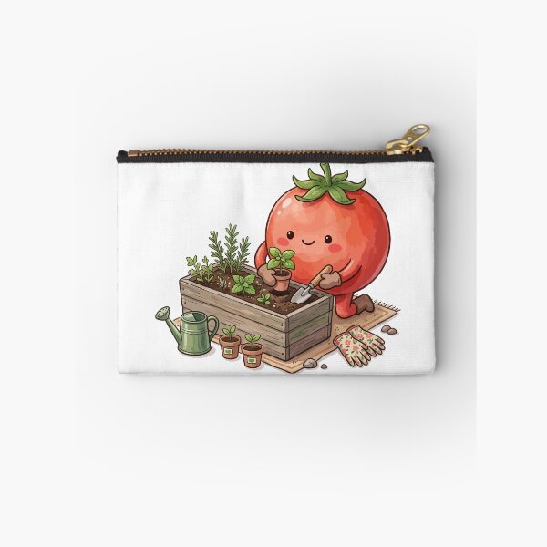 Item preview, Cute Tomato Gardening and Planting Herbs Kitchen Art designed and sold by Mellow Doodle Co..