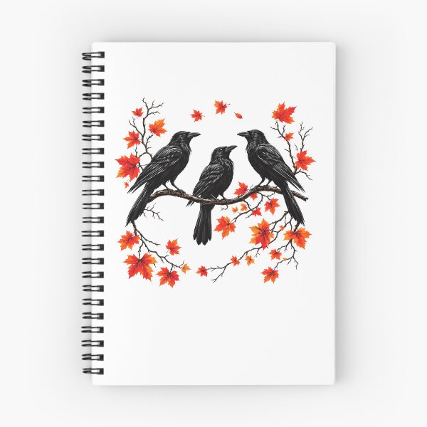Item preview, Three Black Crows Autumn Maple Leaves designed and sold by Moizento.