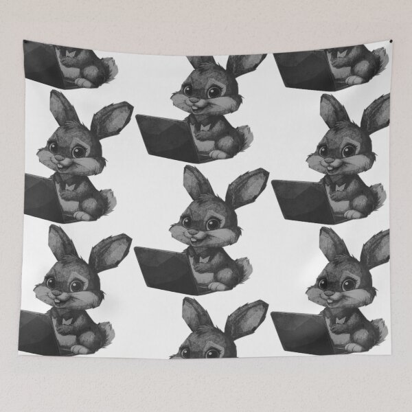 Item preview, Bunny with Notebook designed and sold by kinpirks.