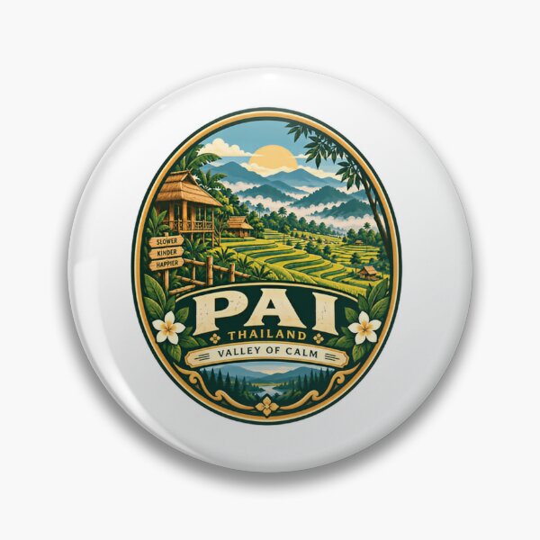 Item preview, Pai Thailand Valley Of Calm Slower Kinder Happier Travel Destination designed and sold by Simsimah26Parks.