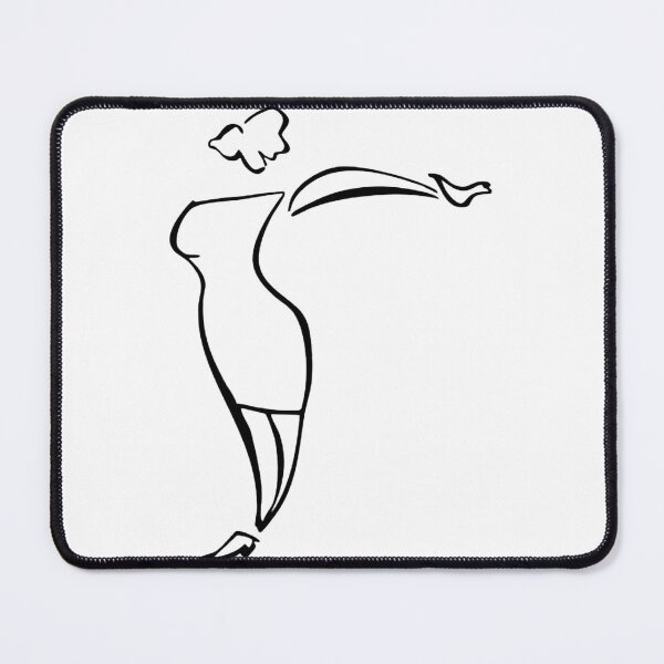 Item preview, Woman Reaching Minimalist Fine Line Gesture Graphic designed and sold by Offbeattwang.