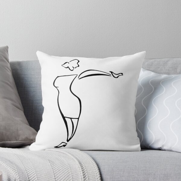 Item preview, Woman Reaching Minimalist Fine Line Gesture Graphic designed and sold by Offbeattwang.