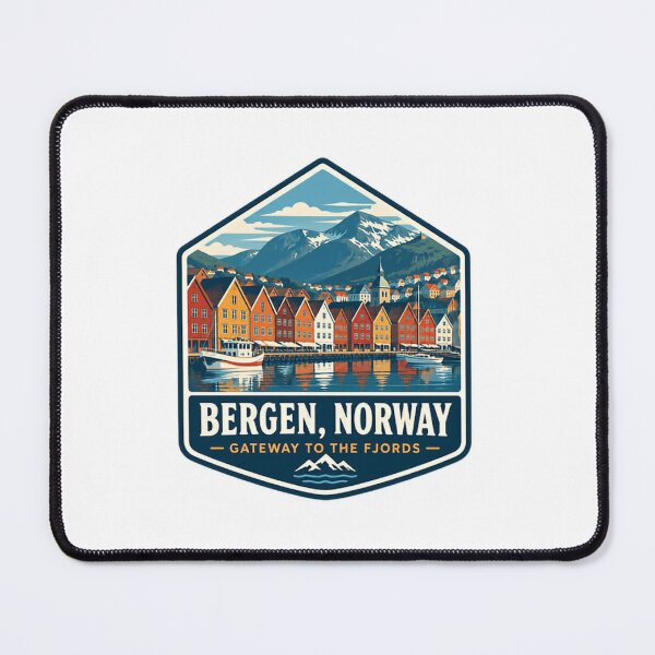 Item preview, Bergen, Norway Gateway To The Fjords Travel Souvenir Vacation designed and sold by Simsimah26Parks.
