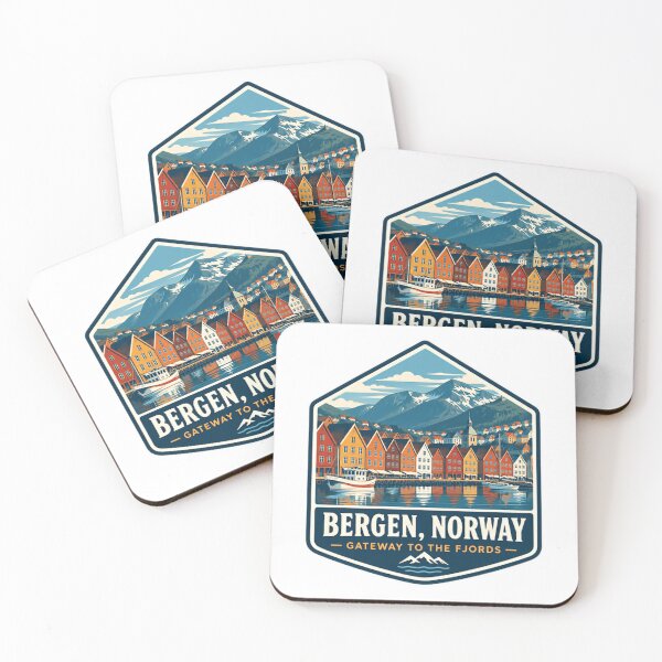 Item preview, Bergen, Norway Gateway To The Fjords Travel Souvenir Vacation designed and sold by Simsimah26Parks.