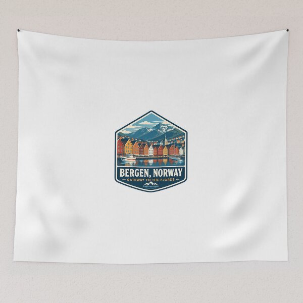 Item preview, Bergen, Norway Gateway To The Fjords Travel Souvenir Vacation designed and sold by Simsimah26Parks.