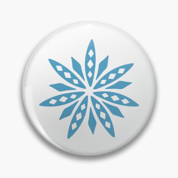 Item preview, Detailed Blue Geometric Snowflake designed and sold by Panna Limon Store.