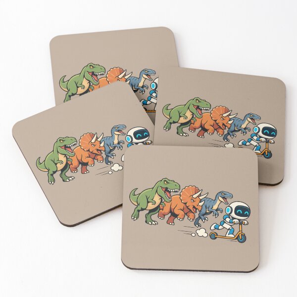 Item preview, Robot on the Run – Dinosaur Chase designed and sold by HOUSE OF TIST.