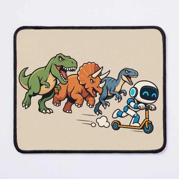 Item preview, Robot on the Run – Dinosaur Chase designed and sold by HOUSE OF TIST.