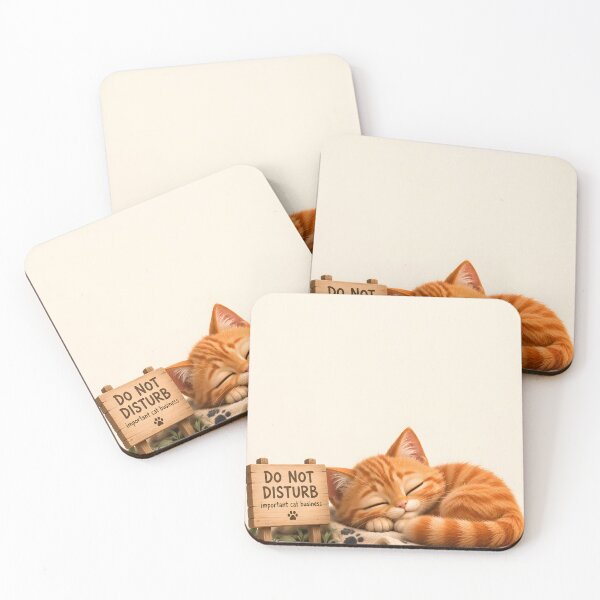 Item preview, Do Not Disturb – Important Cat Business | Cute Orange Cat designed and sold by bauschberts.