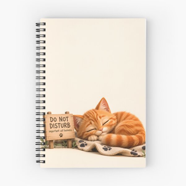 Item preview, Do Not Disturb – Important Cat Business | Cute Orange Cat designed and sold by bauschberts.