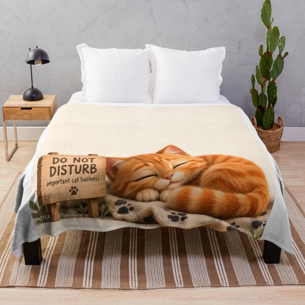 Item preview, Do Not Disturb – Important Cat Business | Cute Orange Cat designed and sold by bauschberts.
