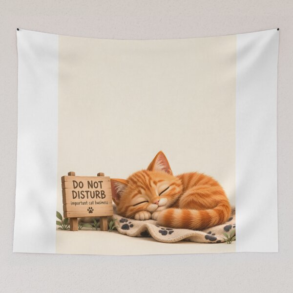 Item preview, Do Not Disturb – Important Cat Business | Cute Orange Cat designed and sold by bauschberts.