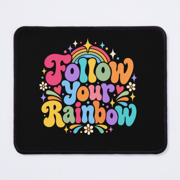Item preview, Follow Your Rainbow Inspirational Quote Positive Affirmation Self Love Motivation designed and sold by RetroMini2026.