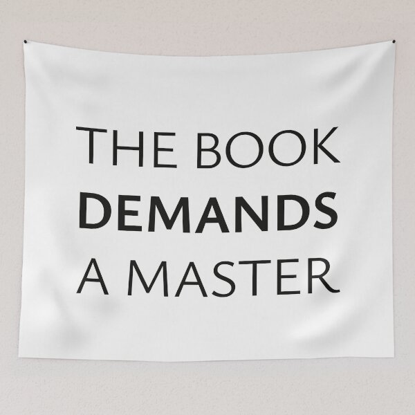 Item preview, The Book Demands A Master designed and sold by StorilyPodcasts.