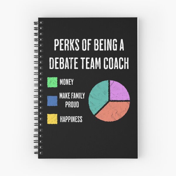 Item preview, Debate Team Coach Job Perks Funny Pie Chart designed and sold by d247.