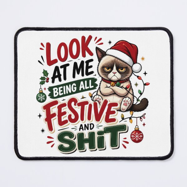 Item preview, Festive Grump Cat designed and sold by EdicrisR.