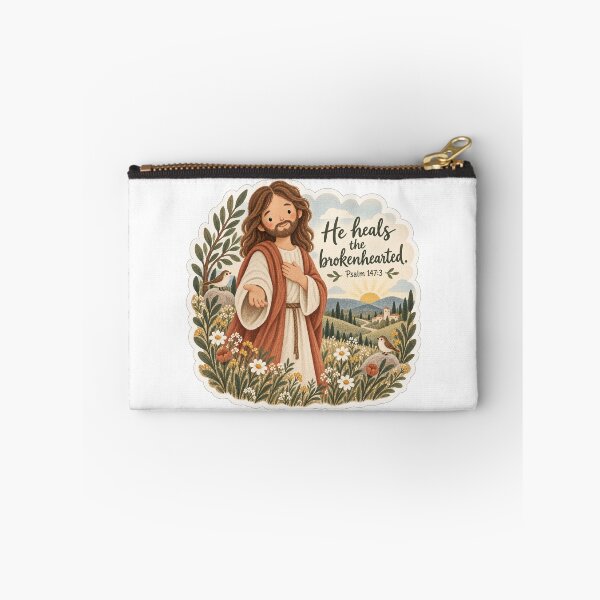 Item preview, He Heals the Brokenhearted Watercolor Jesus designed and sold by Vivalavidashop.