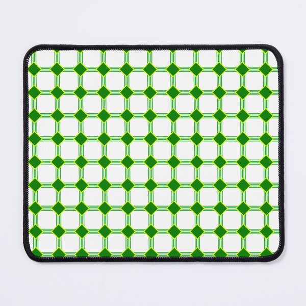 Item preview, Emerald Network: Geometric Pattern of Rhombuses and Green Grid designed and sold by p-Phictures4.