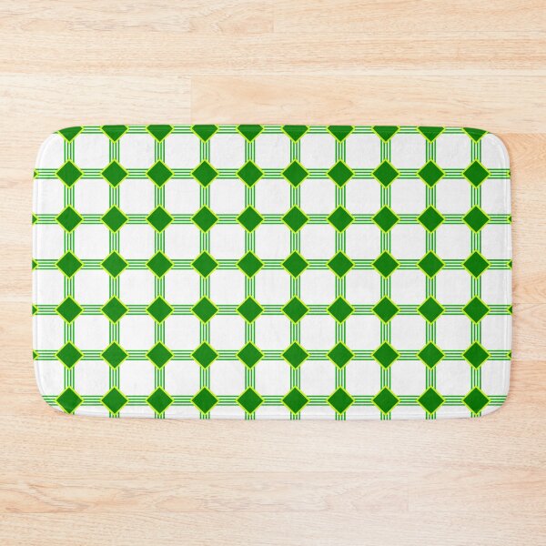 Item preview, Emerald Network: Geometric Pattern of Rhombuses and Green Grid designed and sold by p-Phictures4.