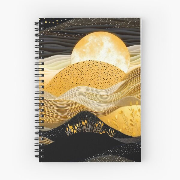 Item preview, Golden Sunset Over Shadowy Mountains Abstract Art designed and sold by DEC02.