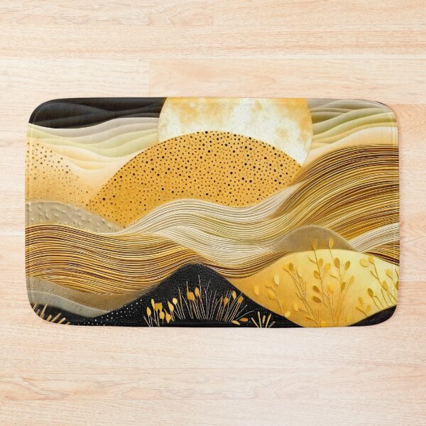 Item preview, Golden Sunset Over Shadowy Mountains Abstract Art designed and sold by DEC02.